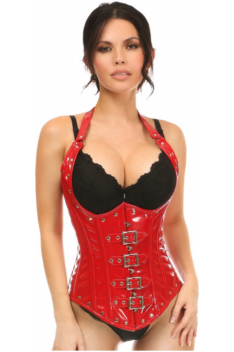 DaisyCorsets womens Top Drawer Steel Boned Hot Pink Patent Pvc Vinyl  Underbust Corset Top : : Clothing, Shoes & Accessories