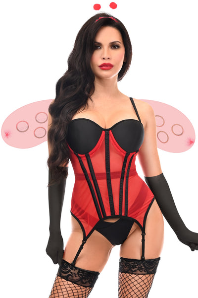 Lavish 4 PC Sexy Ladybug Lingerie Costume