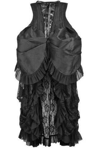 Europax Halloween Victorian Gothic Lingerie Overbust Corset Dress Bustier  Lace Skirt : : Clothing, Shoes & Accessories