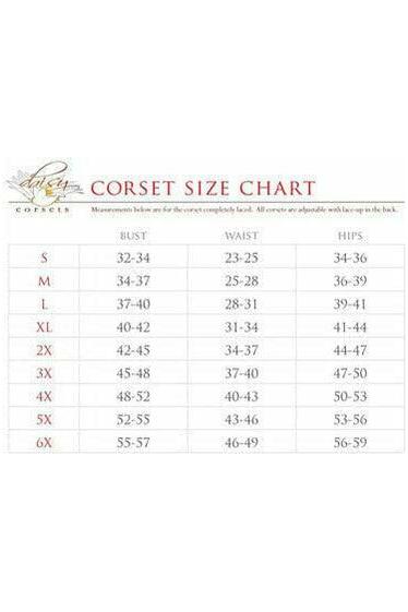 Lavish Black & Red Diamond Satin Open Cup Waist Cincher - Daisy Corsets